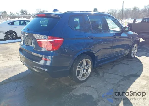 2011 BMW X3 xDrive35I z USA, uszkodzony, nr VIN 5UXWX7C51BL732448
